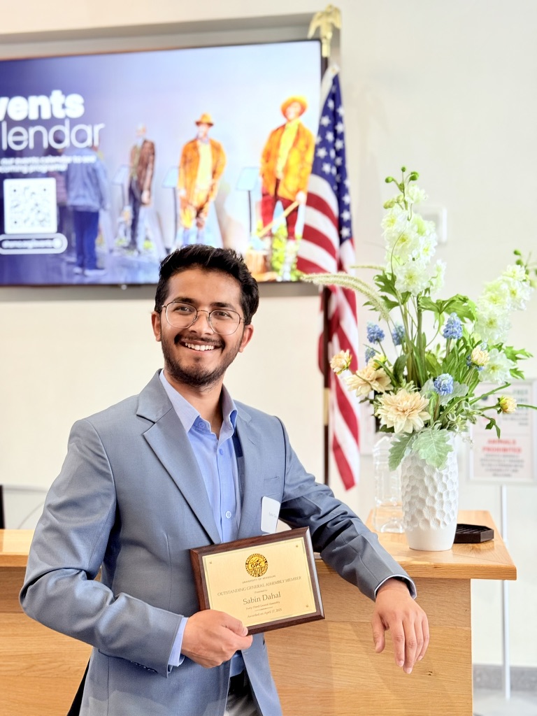 Outstanding General Assembly Member award plaque
